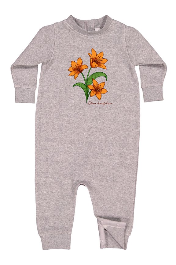 Tiger Lilies Baby Fleece Romper