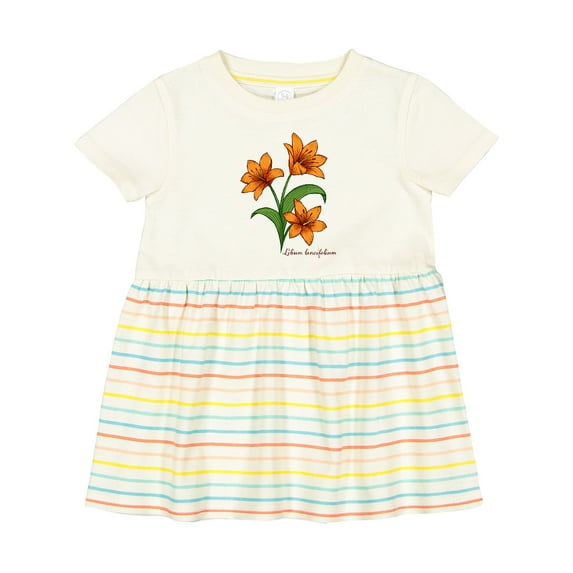 Inktastic Tiger Lilies Girls Baby Dress
