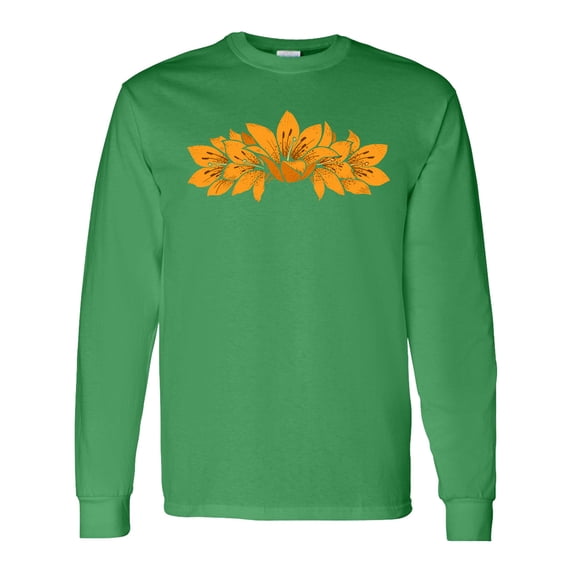 Inktastic Tiger Lillies Long Sleeve T-Shirt