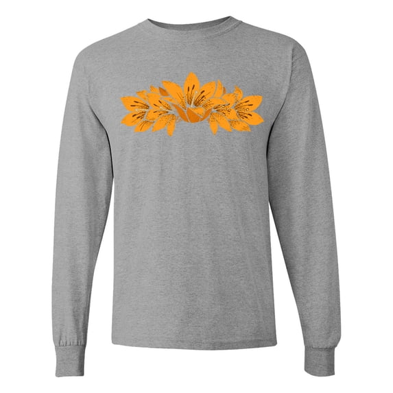 Inktastic Tiger Lillies Long Sleeve T-Shirt