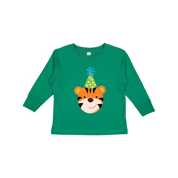 Inktastic Tiger Zoo Birthday Boys or Girls Long Sleeve Toddler T-Shirt