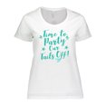 thumbnail image 1 of Inktastic Time to Party Our Tails off with Mermaid Tail on F Women's Plus Size T-Shirt, 1 of 5