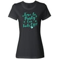 thumbnail image 1 of Inktastic Time To Party Our Tails Off with Mermaid tail on F Women's T-Shirt, 1 of 5