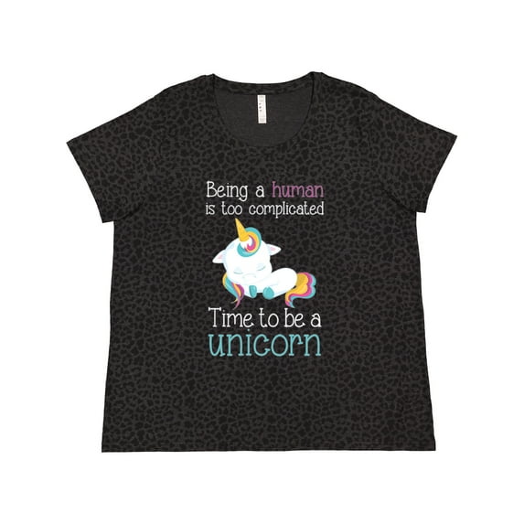 Inktastic Time to Be a Unicorn Women's Plus Size T-Shirt