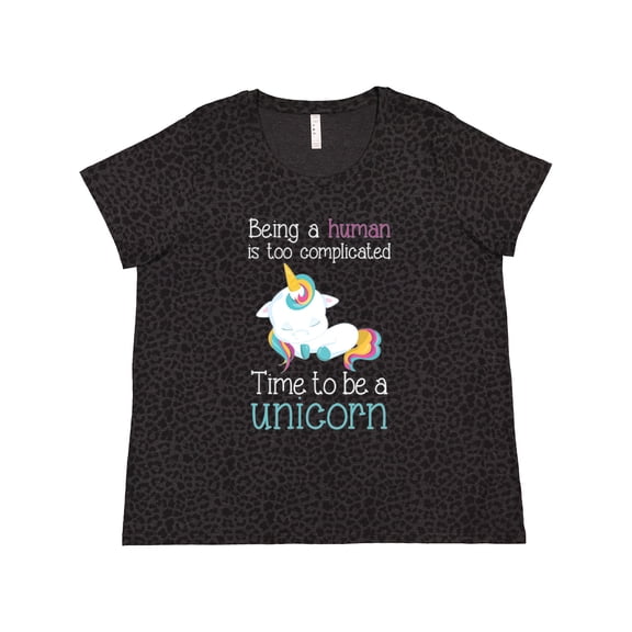 Inktastic Time to Be a Unicorn Women's Plus Size T-Shirt