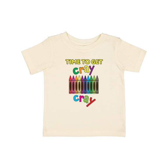 Inktastic Time to Get Cray Cray Crayons Humor Boys or Girls Baby T-Shirt