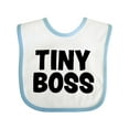 thumbnail image 1 of Inktastic Tiny Boss Boys or Girls Baby Bib, 1 of 4