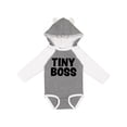 thumbnail image 1 of Inktastic Tiny Boss Boys or Girls Long Sleeve Baby Bodysuit, 1 of 5