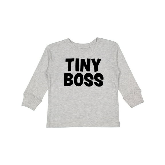 Inktastic Tiny Boss Boys or Girls Long Sleeve Toddler T-Shirt
