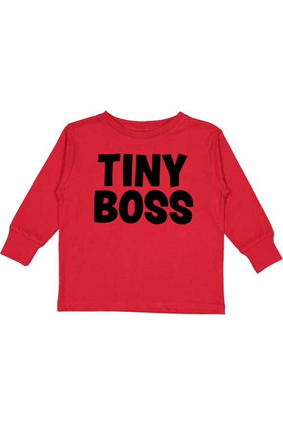 Tiny Boss Boys or Girls Long Sleeve Toddler T-Shirt