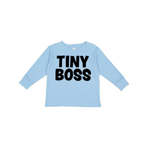 Inktastic Tiny Boss Boys or Girls Long Sleeve Toddler T-Shirt