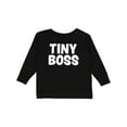 thumbnail image 1 of Inktastic Tiny Boss Boys or Girls Long Sleeve Toddler T-Shirt, 1 of 5