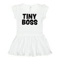 thumbnail image 1 of Inktastic Tiny Boss Girls Baby Dress, 1 of 5