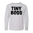 thumbnail image 1 of Inktastic Tiny Boss Long Sleeve Youth T-Shirt, 1 of 5