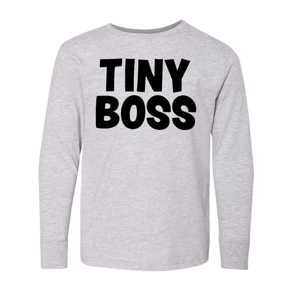 Inktastic Tiny Boss Long Sleeve Youth T-Shirt