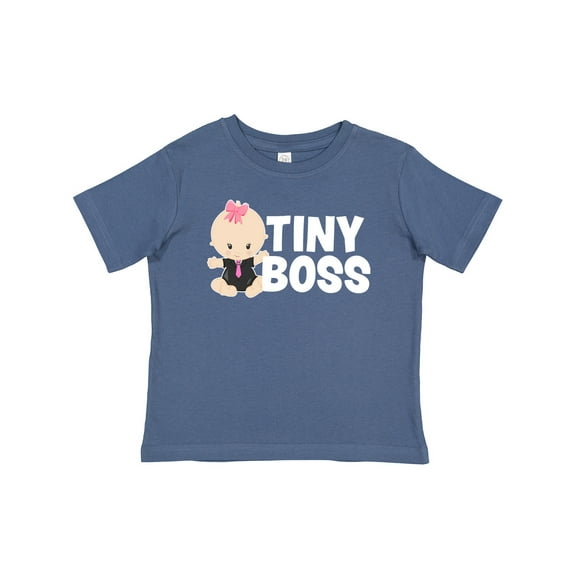 Inktastic Tiny Boss with Baby in Suit Girls Baby T-Shirt