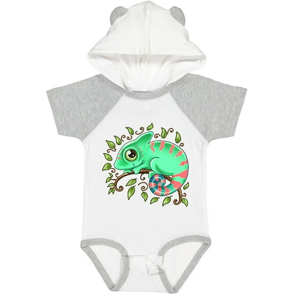 Inktastic Tiny, Cute Chameleon Boys or Girls Baby Bodysuit
