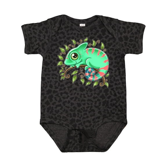 Inktastic Tiny, Cute Chameleon Boys or Girls Baby Bodysuit
