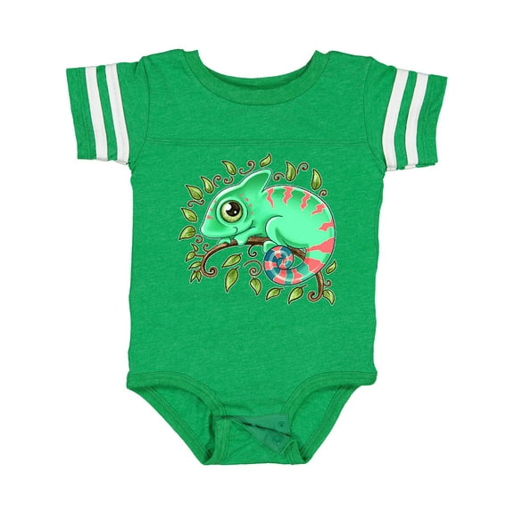 Inktastic Tiny, Cute Chameleon Boys or Girls Baby Bodysuit