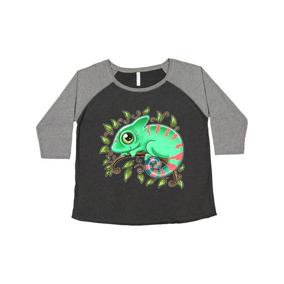 Inktastic Tiny, Cute Chameleon Women's Plus Size T-Shirt