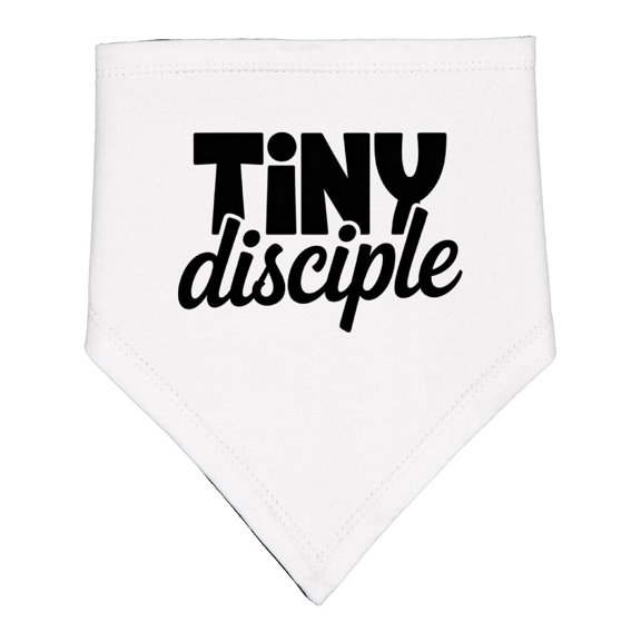 Inktastic Tiny Disciple Religious Baby Bandana Bib