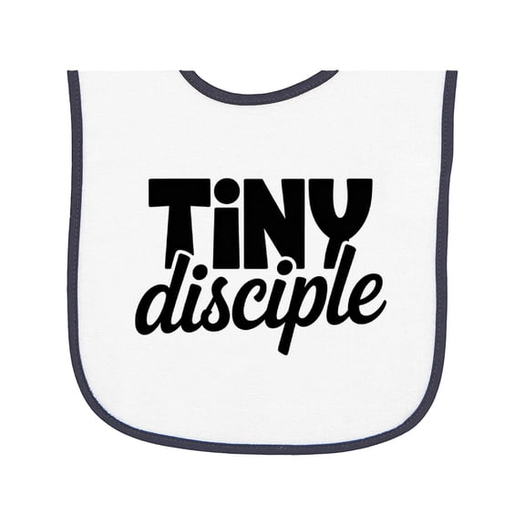 Inktastic Tiny Disciple Religious Baby Terry Cloth Bib