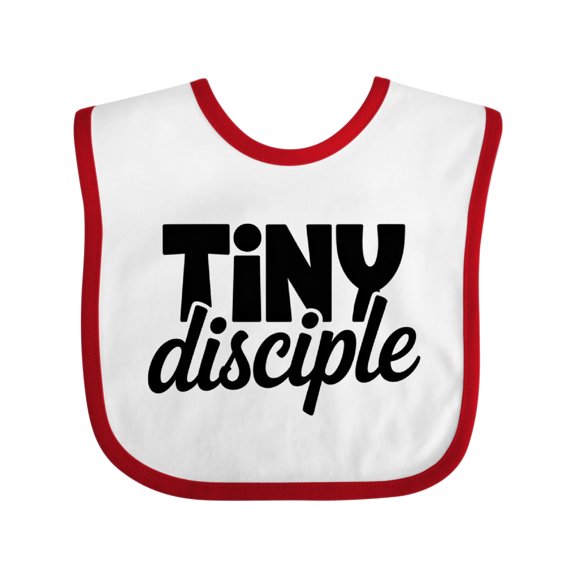 Inktastic Tiny Disciple Religious Boys or Girls Baby Bib