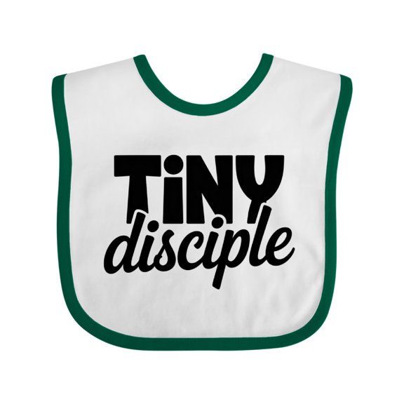 Inktastic Tiny Disciple Religious Boys or Girls Baby Bib