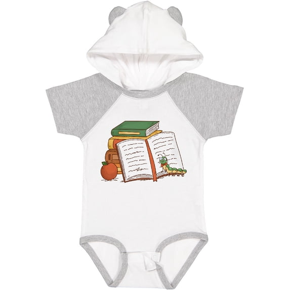 Inktastic Tiny Library Bookworm Boys or Girls Baby Bodysuit