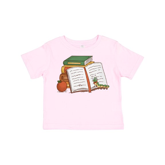 Inktastic Tiny Library Bookworm Boys or Girls Toddler T-Shirt