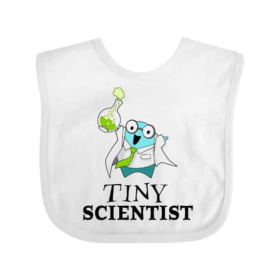 Inktastic Tiny Scientist Cute Chemist Boys or Girls Baby Bib