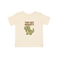 thumbnail image 1 of Inktastic Tiny but Mighty Dinosaur Cartoon Design Boys or Girls Baby T-Shirt, 1 of 5