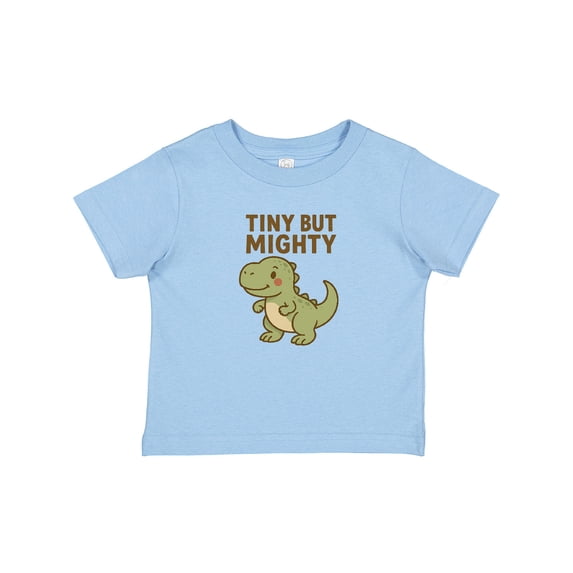 Inktastic Tiny but Mighty Dinosaur Cartoon Design Boys or Girls Baby T-Shirt