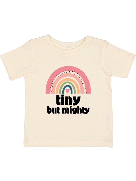 Tiny but Mighty Rainbow Nicu Girls Baby T-Shirt