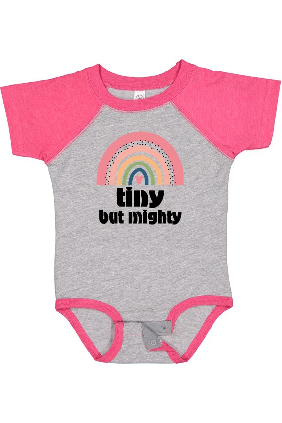 Tiny but Mighty Rainbow Nicu Girls Baby Bodysuit