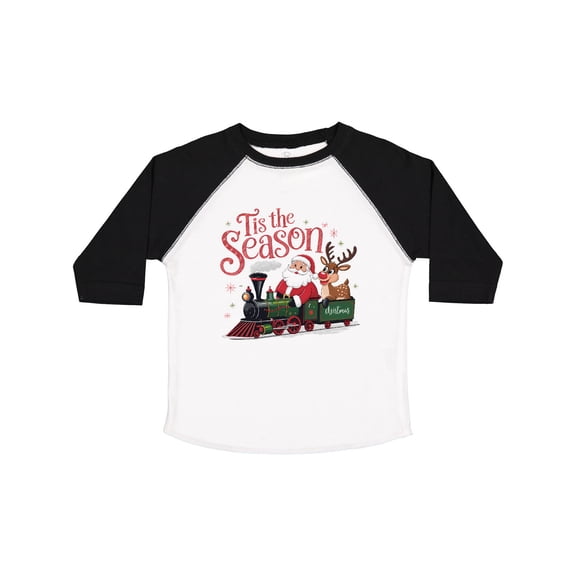 Inktastic Tis the Season Christmas Train Boys or Girls Toddler T-Shirt