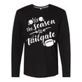 thumbnail image 1 of Inktastic Tis the Season to Tailgate with Helmets and Football Long Sleeve T-Shirt, 1 of 5