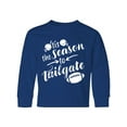 thumbnail image 1 of Inktastic Tis the Season to Tailgate with Helmets and Football Long Sleeve Youth T-Shirt, 1 of 5
