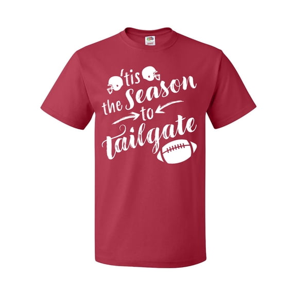 Inktastic Tis the Season to Tailgate with Helmets and Football T-Shirt