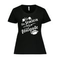 thumbnail image 1 of Inktastic Tis the Season to Tailgate with Helmets and Football Women's Plus Size T-Shirt, 1 of 5
