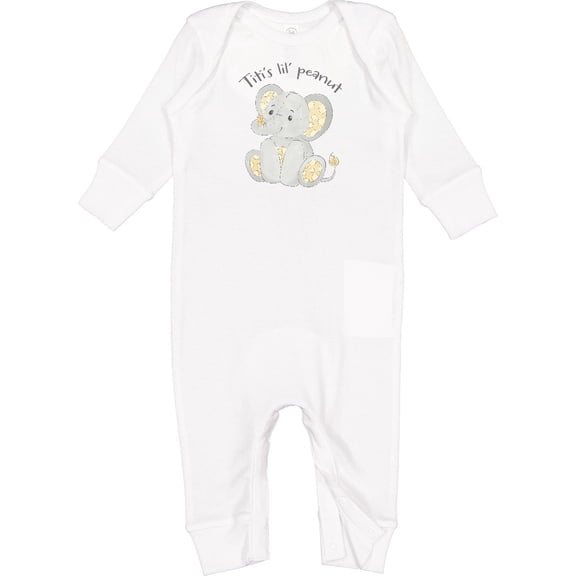 Inktastic Titi's Little Peanut Baby Romper Coveralls