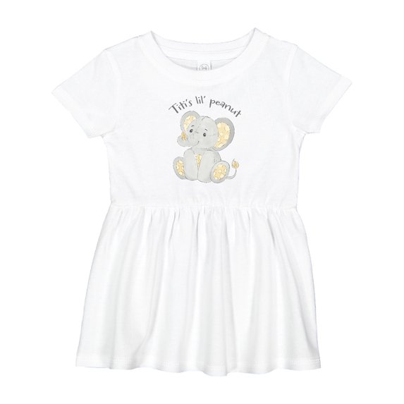 Inktastic Titi's Little Peanut Girls Baby Dress