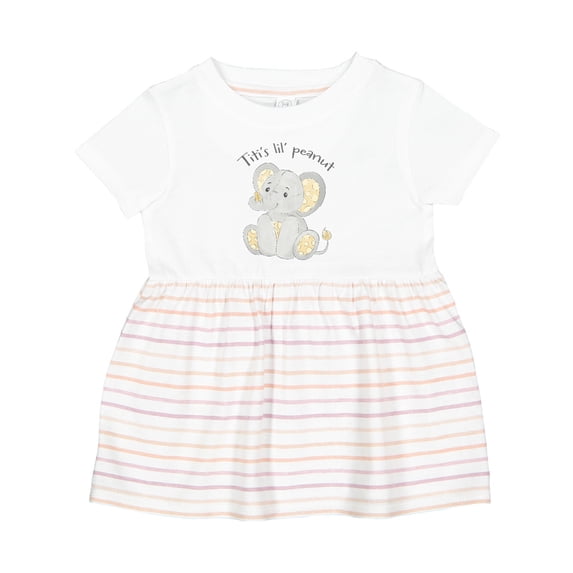 Inktastic Titi's Little Peanut Girls Baby Dress