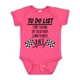 thumbnail image 1 of Inktastic To Do List Funny Racing for Baby Boys or Girls Baby Bodysuit, 1 of 5
