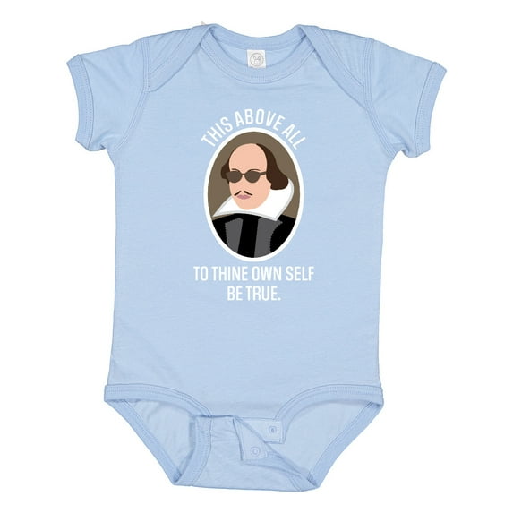 Inktastic To Thine Own Self Be True Shakespeare Boys or Girls Baby Bodysuit