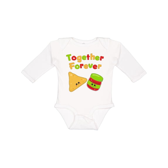 Inktastic Together Forever- Chips and Salsa Boys or Girls Long Sleeve Baby Bodysuit
