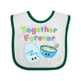 thumbnail image 1 of Inktastic Together Forever- Milk and Cereal Boys or Girls Baby Bib, 1 of 4