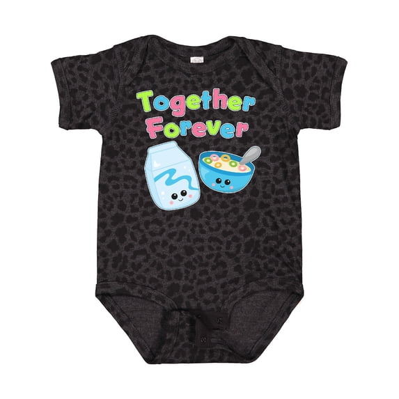 Inktastic Together Forever Milk and Cereal Boys or Girls Baby Bodysuit