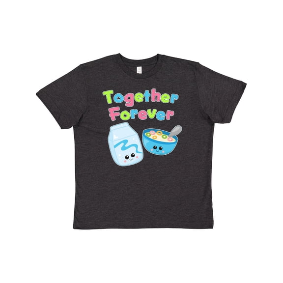 Inktastic Together Forever- Milk and Cereal Youth T-Shirt