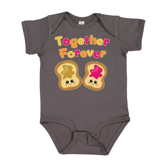 Inktastic Together Forever- Peanut Butter and Jelly Boys or Girls Baby Bodysuit